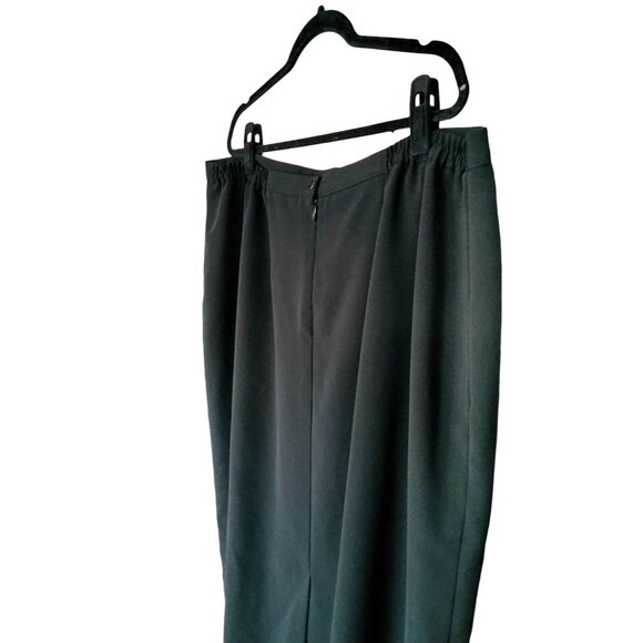 Laura Scott Black Midi Pencil Skirt With Back Zip & Elastic Waist Size 22W - Picture 6 of 8